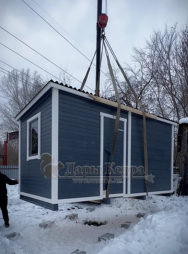 Каркасно-щитовая баня из кедра «Оптима»