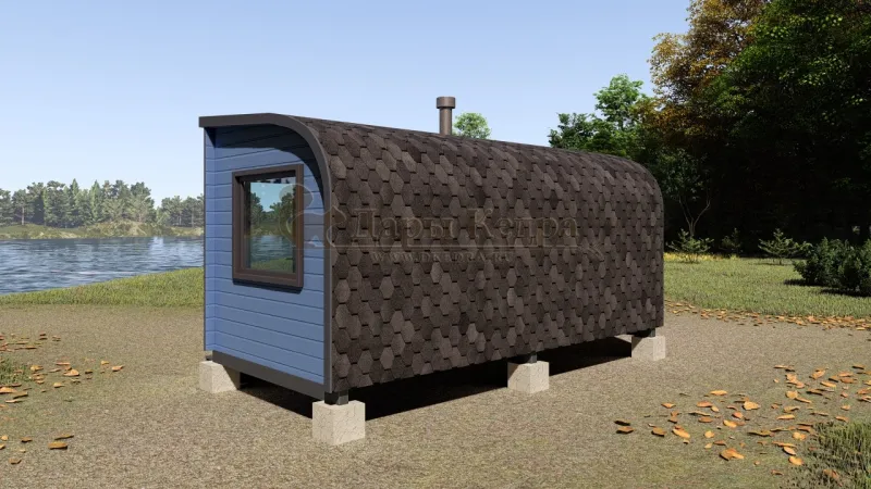 Баня «Парус» из кедра 5х2,2 метра